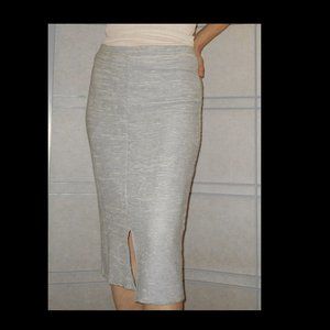 Dolan minimalist knit midi pencil skirt sz M